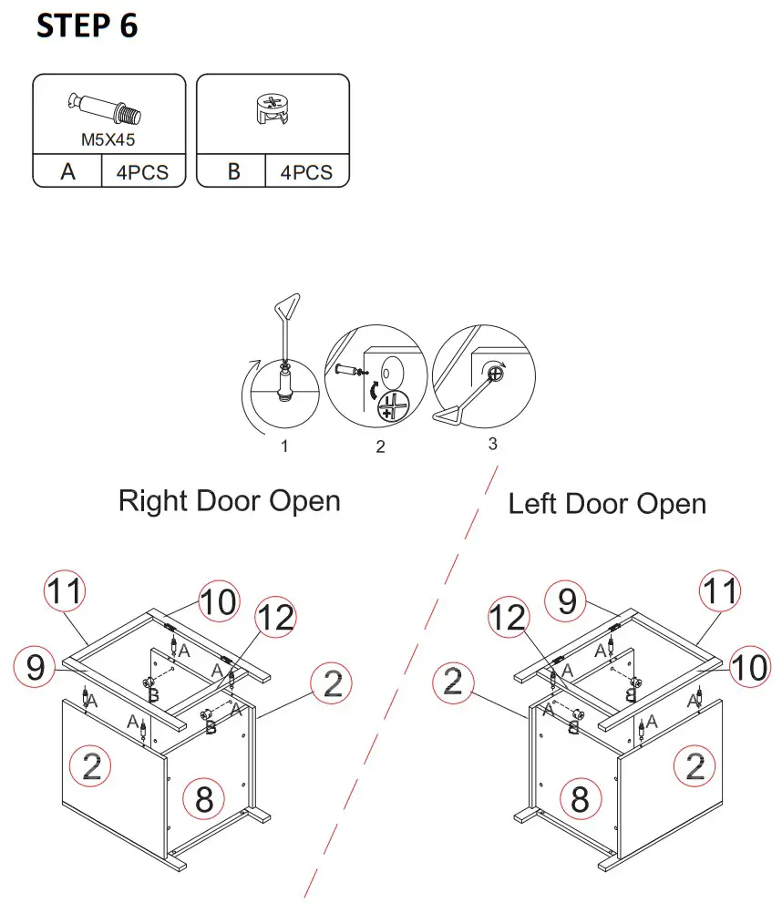 JAXPETY HG61W1118 Wood Nightstand End Table - fig 10