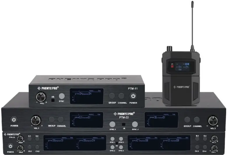 Phenyx PTM-22 UHF Wireless Mono In-Ear Monitor System
