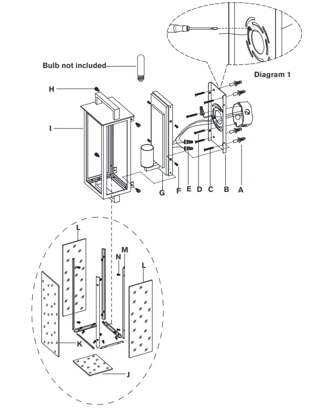 VISUAL COMFORT S2195 Halle Small Narrow Wall Lantern