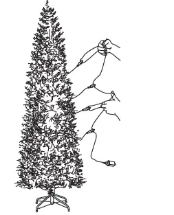 Glitzhome -Pre-Lit-Flocked-Layered-Spruce-Artificial-Christmas-Tree-6