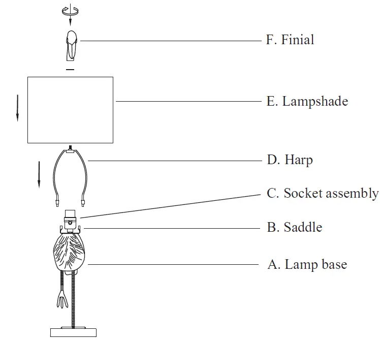 TRUE FINE TD30013T-2PK Table Lamp 1