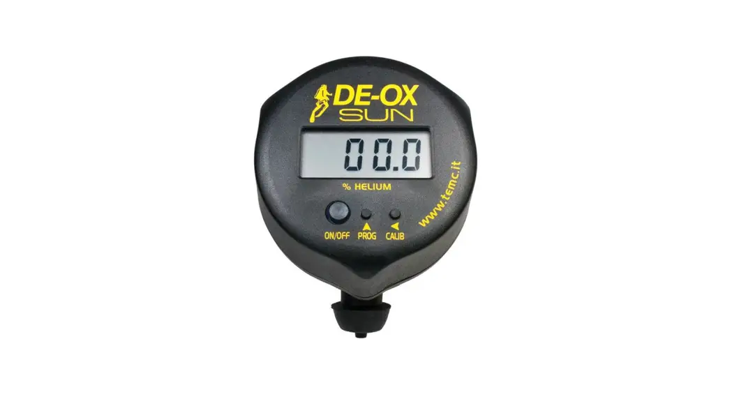 De-ox Sun Helium Analyzer With Alarm Instruction Manual