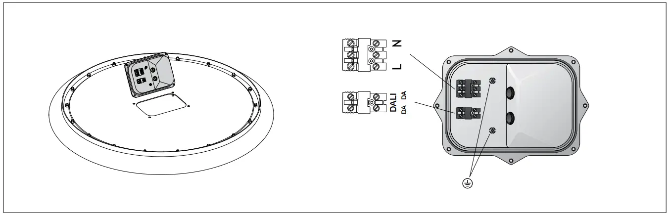 BEGA 24 730 Ceiling and Wall Luminaire - mounting surface