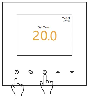 BEOK CONTROLS TFT LCD Heating Thermostat - Advanced settings