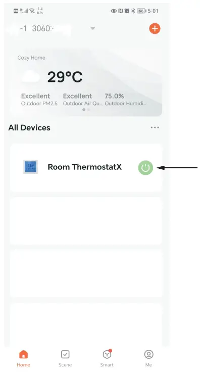 BEOK CONTROLS TFT LCD Heating Thermostat - App Interface