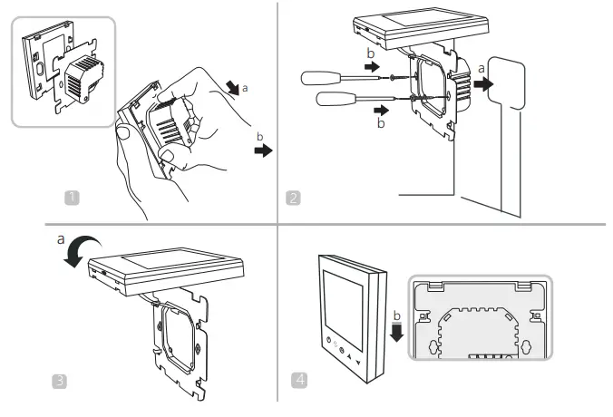 BEOK CONTROLS TFT LCD Heating Thermostat - Installation