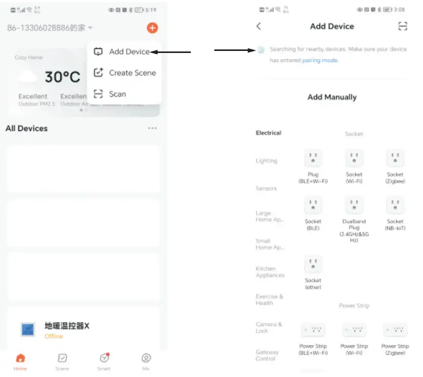 BEOK CONTROLS TFT LCD Heating Thermostat - Log In