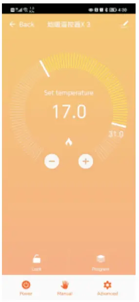 BEOK CONTROLS TFT LCD Heating Thermostat - Power Off