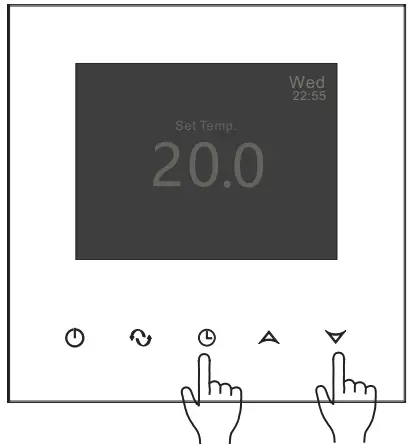 BEOK CONTROLS TFT LCD Heating Thermostat - Turn off