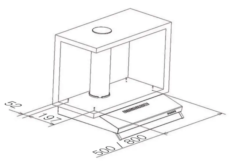 LIVINOX LCH COPPERDC-90BL Hood - Touch Control 3