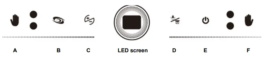 LIVINOX LCH COPPERDC-90BL Hood - Touch Control