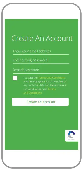 create an account / log in