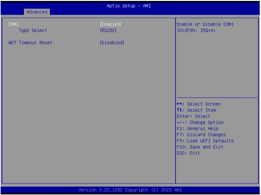 Super IO Configuration