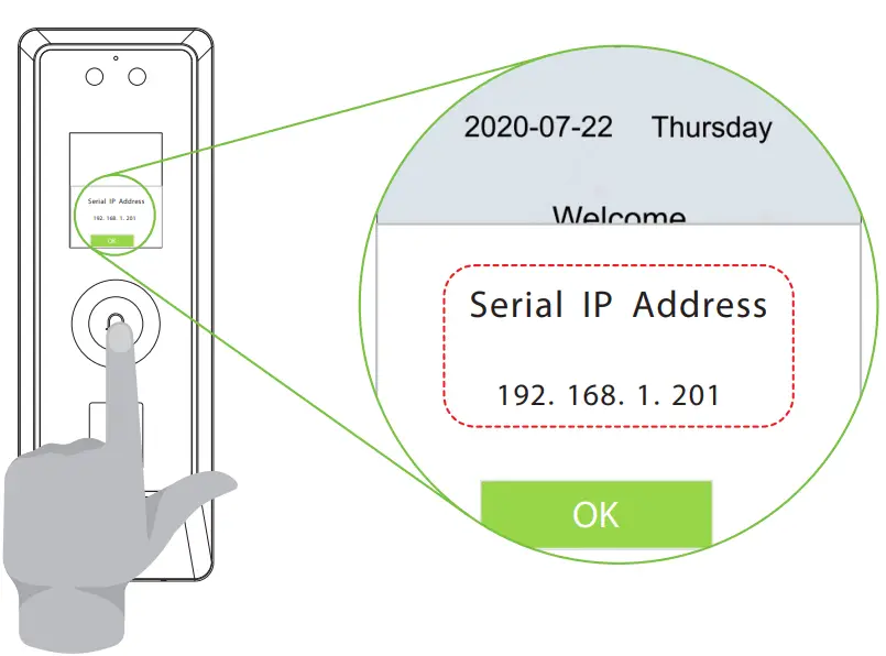ZKTeco ProMA-QR Outdoor Biometric Access Control Systems - Connection 2