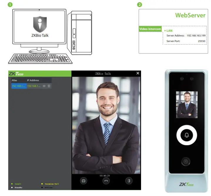 ZKTeco ProMA-QR Outdoor Biometric Access Control Systems - setting 14