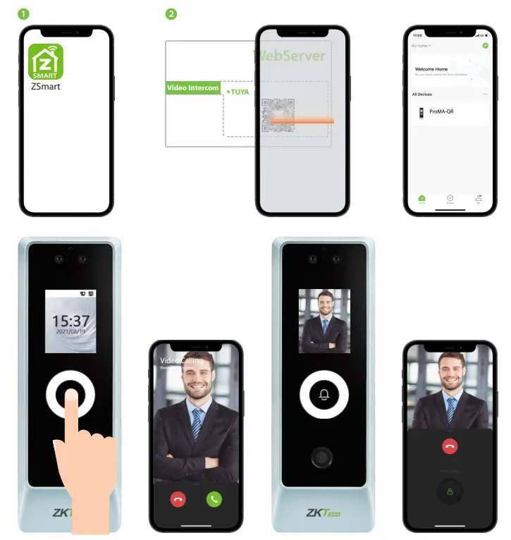 ZKTeco ProMA-QR Outdoor Biometric Access Control Systems - setting 15