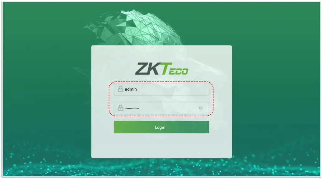 ZKTeco ProMA-QR Outdoor Biometric Access Control Systems - setting 2