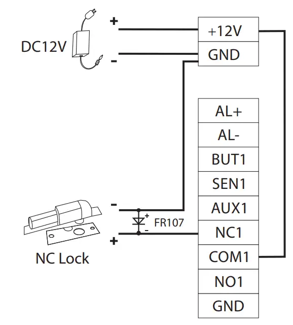 ZKTeco ProMA-QR Outdoor Biometric Access Control Systems - sharing powe 2