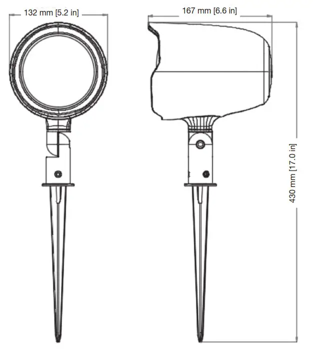 JBL GSF3 Professional Landscape Speakers - Dimensional
