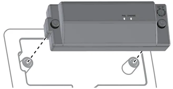Roland BTY-NIMH-A Rechargeable Amp Power Pack Battery - Attaching the Battery.