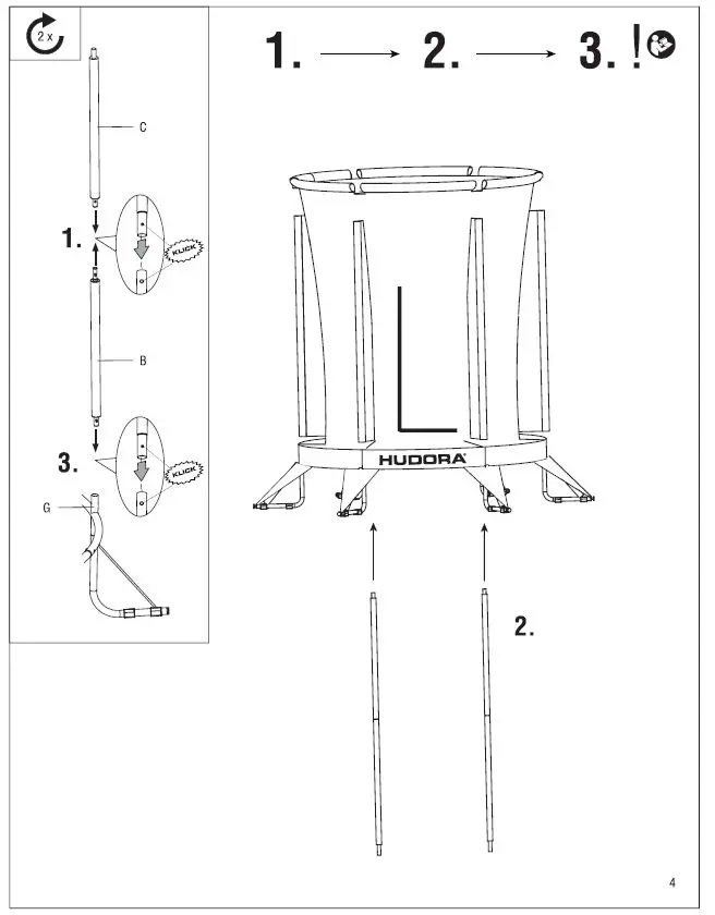 HUDORA-Safety-140-Children's-Trampoline-FIG-6