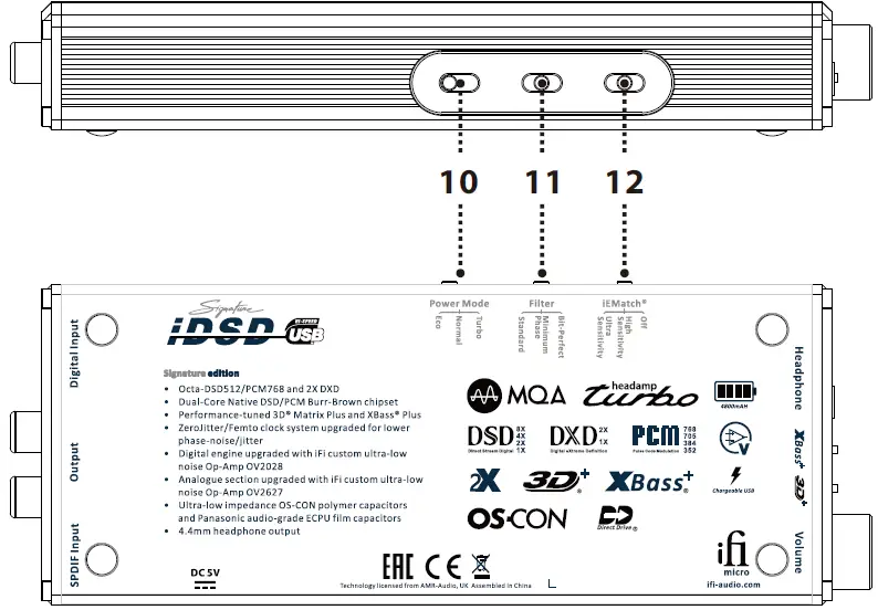 Micro iDSD Signature Transportable DAC and Headphone Amplifier 03