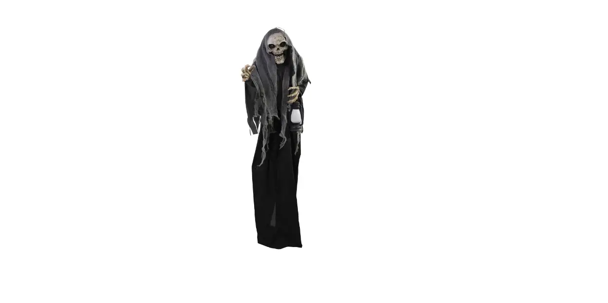 Haunted Hill Farm Hhgrvydskel-1flsa 7 Ft Talking Lighted Animatronic Reaper Free Standing Decoration User Manual