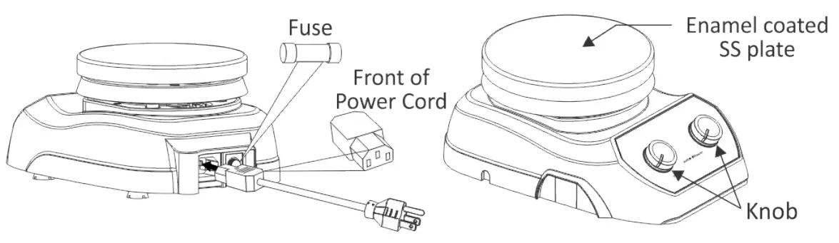 NEUATION iSTIR HP320A Magnetic Stirrer with Hot Plate - Fig 2