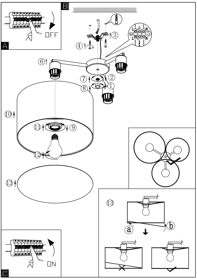 EGLO BLA97479 Ceiling Lamp -
