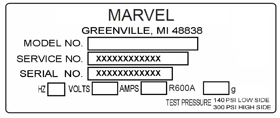MARVEL MLCR215-IS01A Undercounter Refrigeration 1