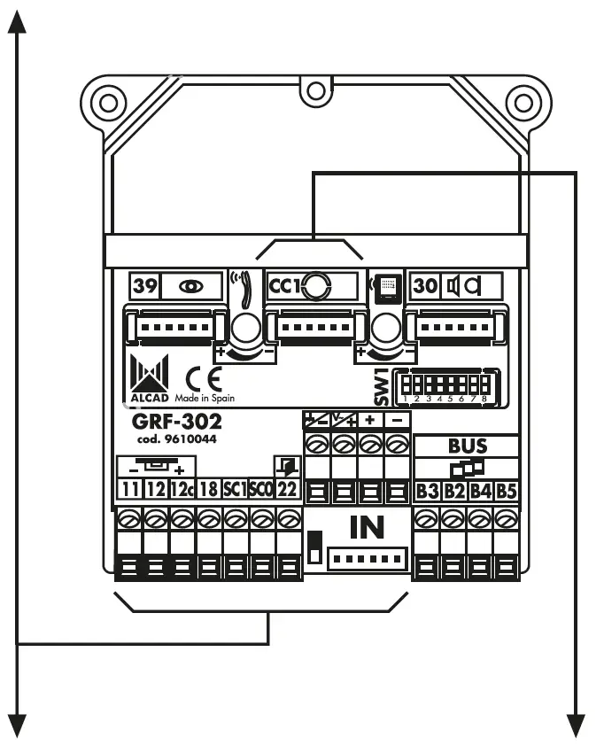 ALCAD TCB-074 2 Wire Videodoor Entry System 11