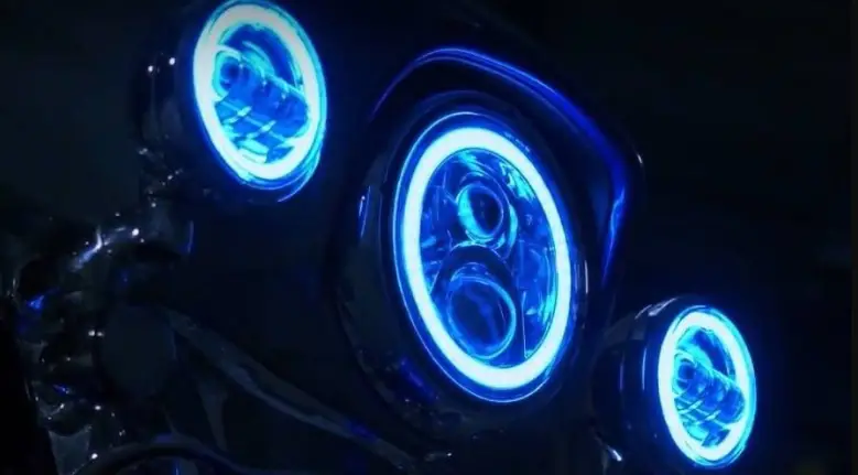 Custom Dynamics Pg-7-14-b Proglow 7 Led Headlight With Color Changing Halo Instruction Manual