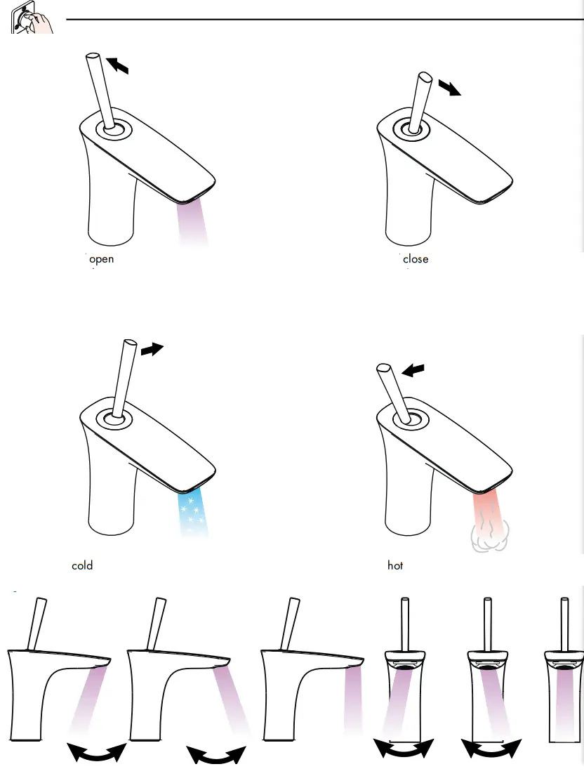 hansgrohe 15066000 PuraVida Tap Pure Chrome for Washbasins - Symbol 11