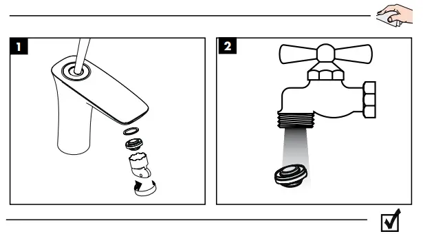 hansgrohe 15066000 PuraVida Tap Pure Chrome for Washbasins - Symbol 12
