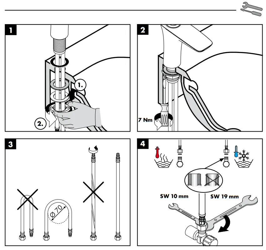 hansgrohe 15066000 PuraVida Tap Pure Chrome for Washbasins - Symbol8