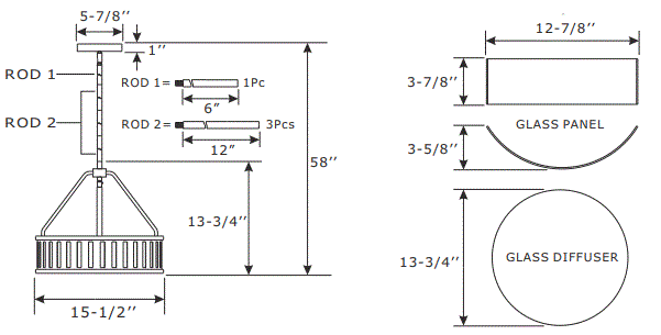 CRYSTORAMA KEN-8303-BF Kendal Three Light Pendant-FIG2