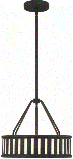 CRYSTORAMA KEN-8303-BF Kendal Three Light Pendant-PRODUCT