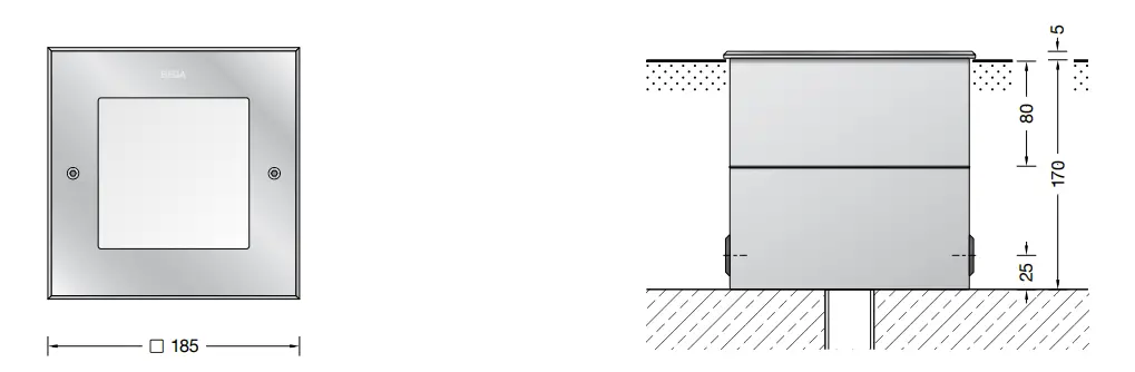 BEGA 84 910 Mortise Lamp Outdoor -