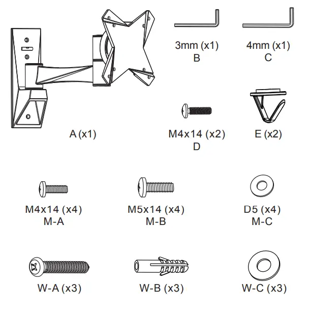 Neomounts-by-Newstar-FPMA-W822-TV-Monitor-Wall-Mount-Fig-1