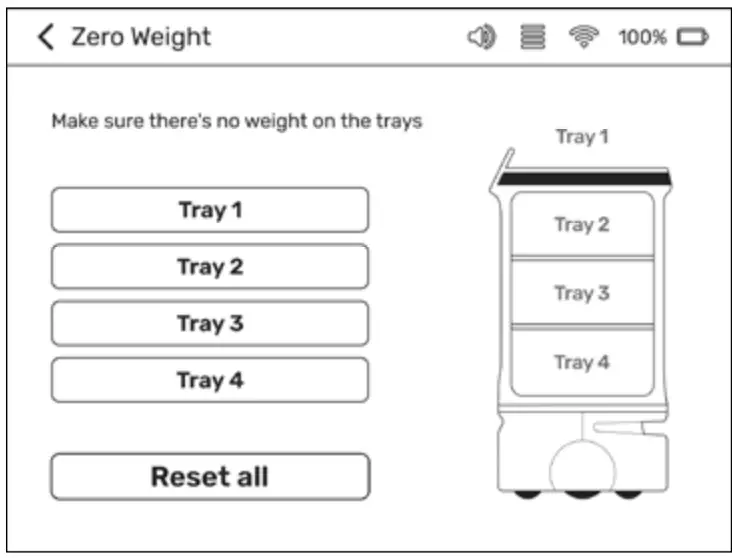 BEARROBOTICS Servi Plus Ultimate Hospitality Food Service Delivery Robot - Settings 21
