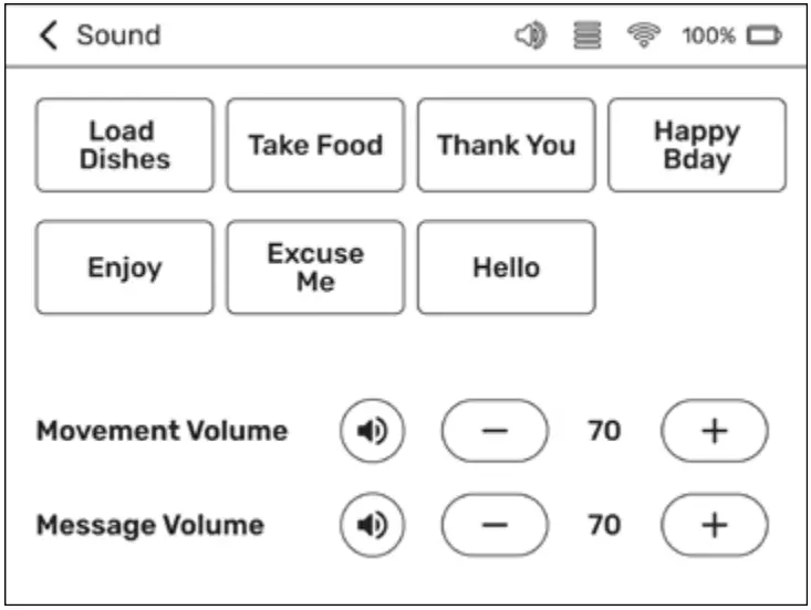 BEARROBOTICS Servi Plus Ultimate Hospitality Food Service Delivery Robot - Settings 23