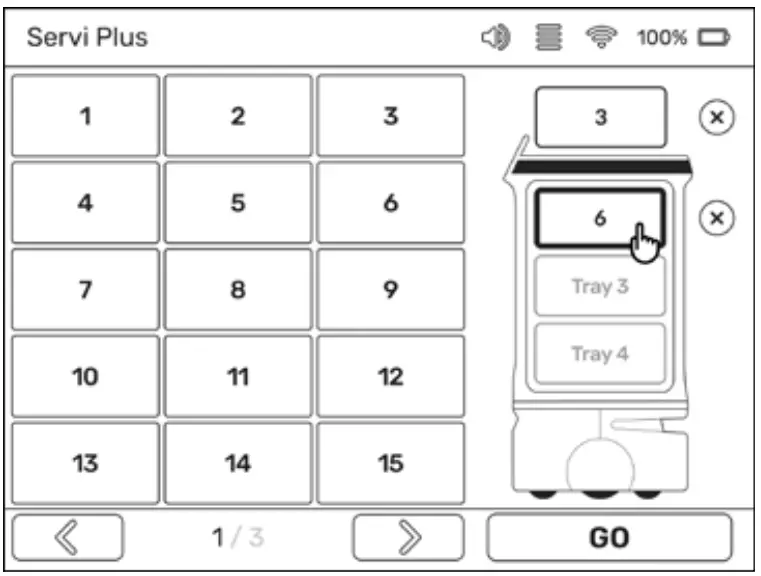 BEARROBOTICS Servi Plus Ultimate Hospitality Food Service Delivery Robot - Settings 6