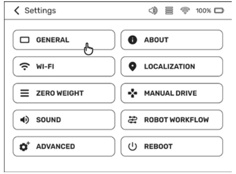 BEARROBOTICS Servi Plus Ultimate Hospitality Food Service Delivery Robot - Settings 8