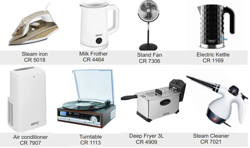 camry CR 7721 Glass Convector Heater - fig 2