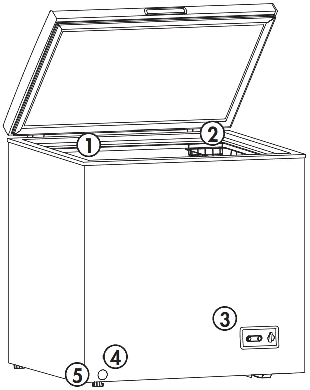 CROSLEY AFX07UW Chest Freezer - FEATURES