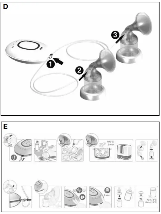 NUK BP7 First Choice Plus Electric Breast Pump - Composition 3