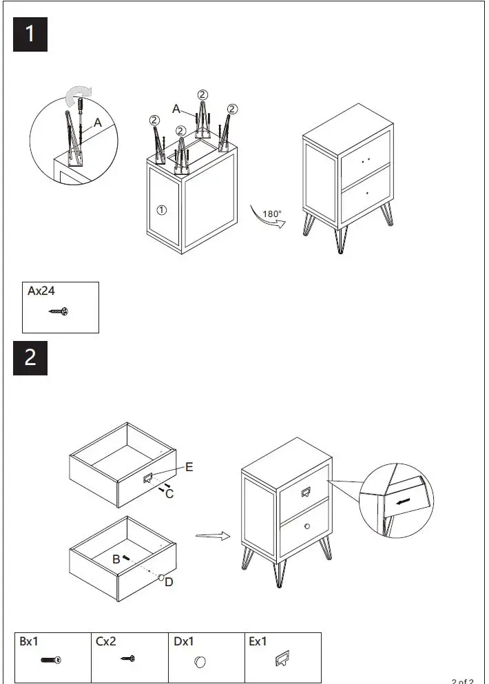 ModernLuxe WF297938AAM Wooden Nightstand-fig-3