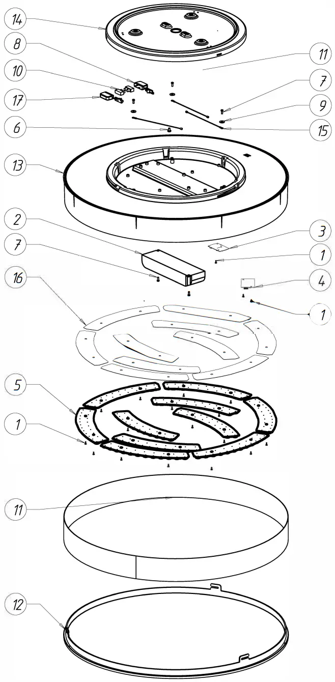 PHILIPS 4116130P6 Hue LED Ceiling Light - Mounting