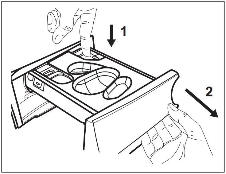 AEG LR76CUC16 Washing Machine - Cleaning the detergent