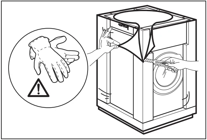AEG LR76CUC16 Washing Machine - Remove the cardboard top